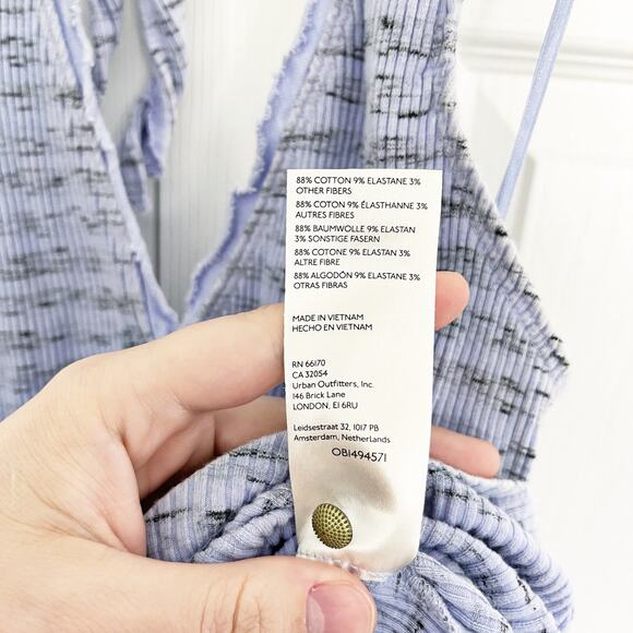 Pilco Anthropologie Ribbed Henley Halter Top - Picture 6 of 10